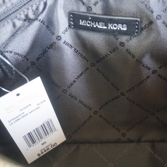 Michael Kors Teagen Tote + Wallet Set MK Black - Picture 7 of 16